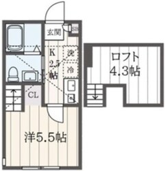 山手駅 徒歩18分 2階の物件間取画像